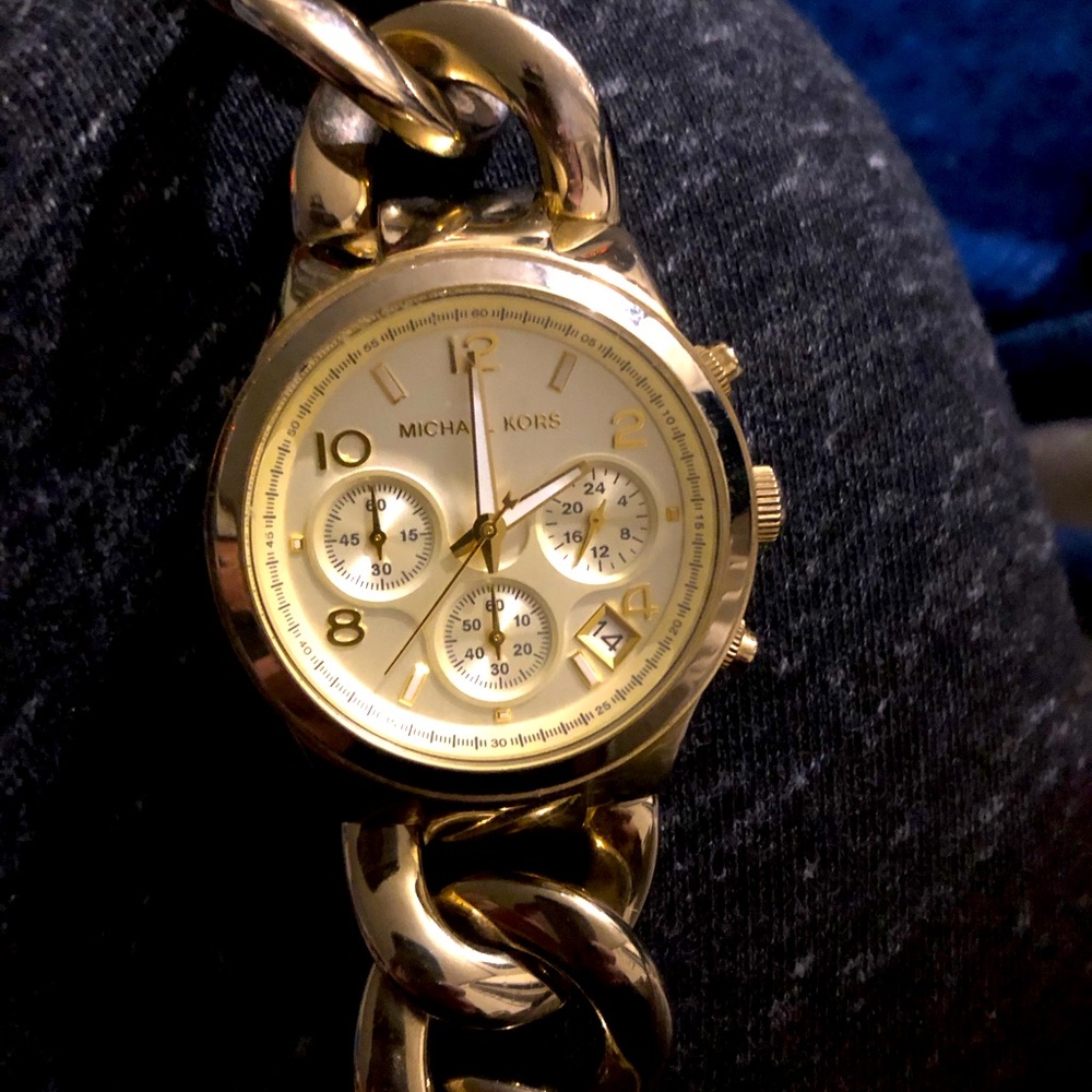 Micheal Kors Gold Runway Bracelet Watch